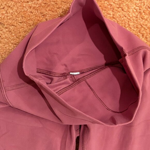Lululemon Align Crop 21" High-Rise Nulu Yoga Leggings Misty Merlot Size 2 - Picture 7 of 9